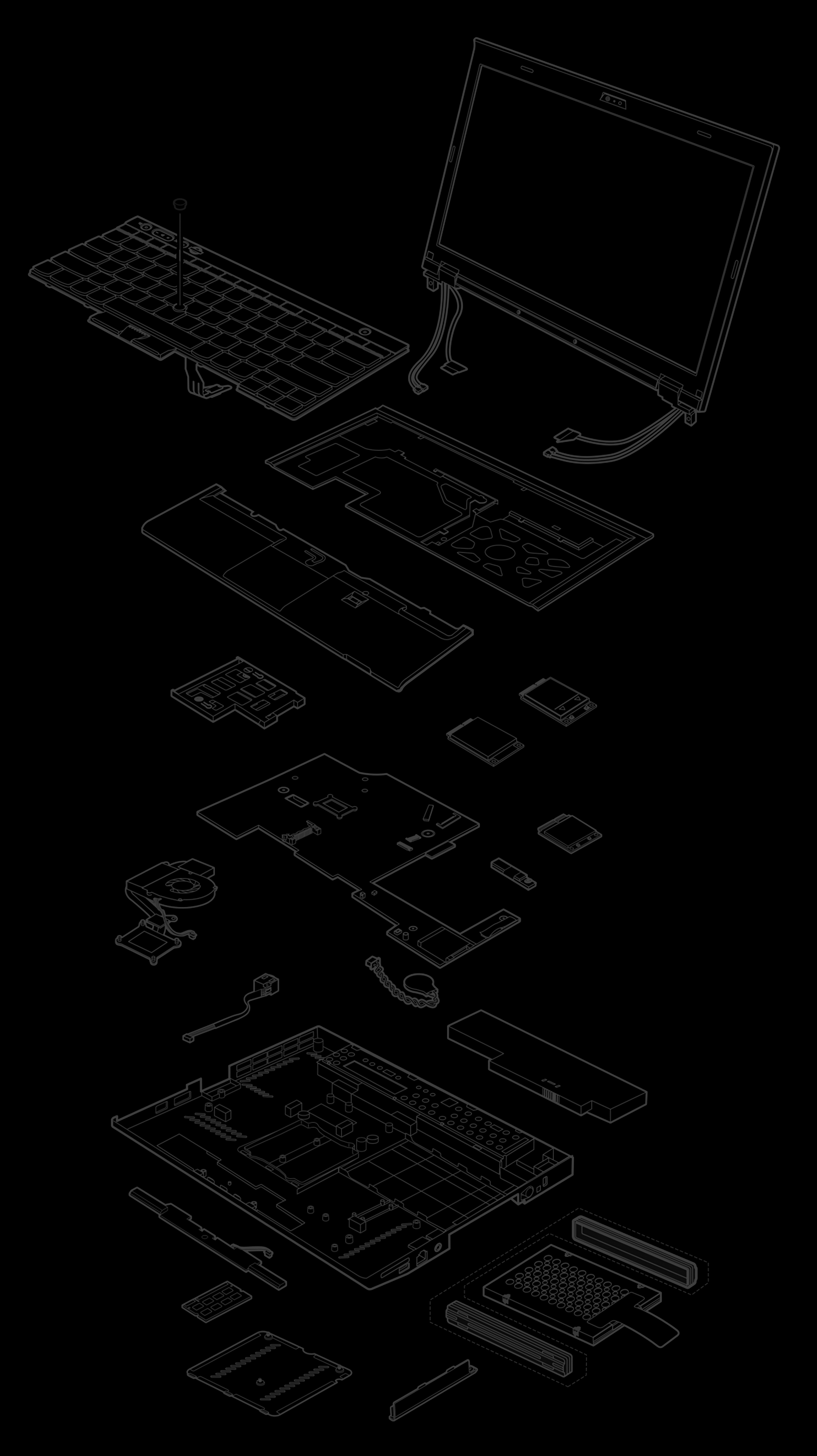 Exploded Thinkpad X230